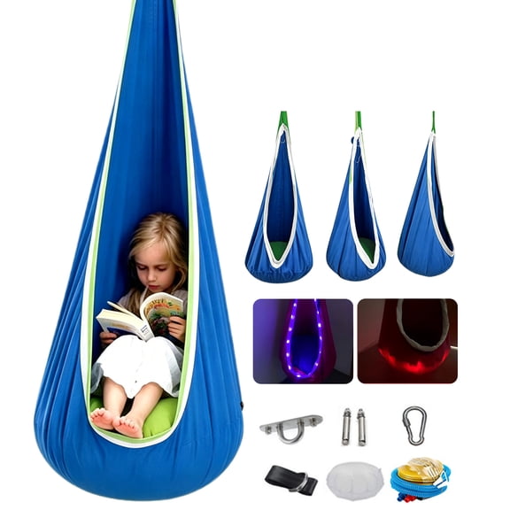IBTORO Pod Swing Chair, 210T Nylon Inflatable for Indoor & Outdoor