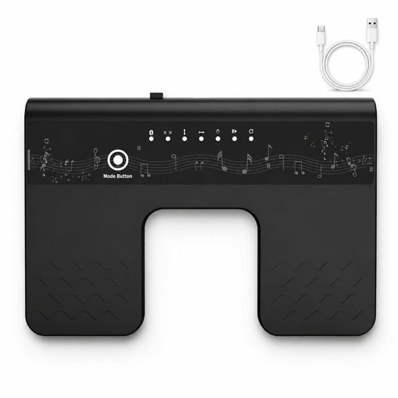 INSMART Wireless Bluetooth Page Turner Pedal 60H Battery Silent Foot Switch for iPad Tablet Phone Laptop Non Slip Hands Free Controller for Sheet Music and Teleprompter