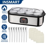 INSMART Digital Yogurt Maker, Adjustable Temp & Time Control, Automatic Home Yogurt Machine with 8 Glass Jars