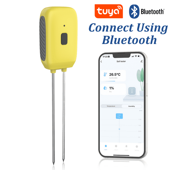INSOMA Tuya Smart Wireless Soil Tester Temperature Humidity Meter
