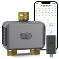 thumbnail image 1 of INSOMA WiFi Water Timer for Garden Hose with Brass Inlet & Outlet, Smart Hose Timer with USB WiFi Hub, APP & Voice Control, 2-Zone Sprinkler Drip Irrigation System Controller for Yard Lawn Watering, 1 of 9