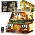 thumbnail image 1 of INSOON City Coffee House Building Set, 1173 Pieces with LED Lights, Cafe Shop Model Toy for Kids, Teens, and Adults Ages 6+, Creative Building Blocks, 1 of 10