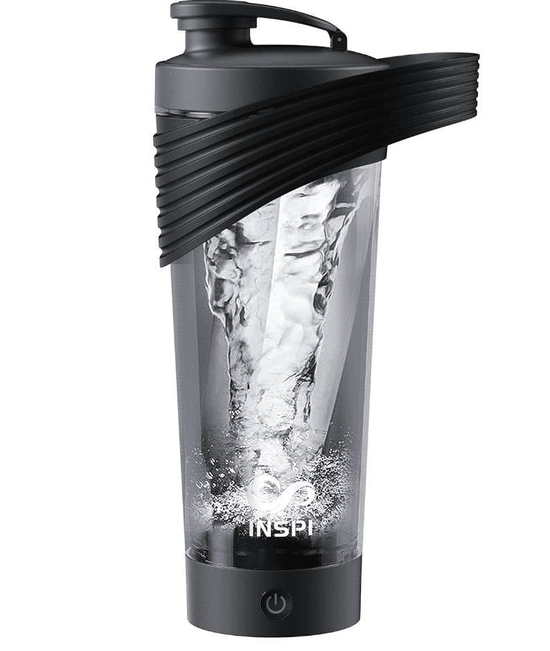 INSPI Blender Bottles, Electric Protein Shaker Bottle 28 oz Made with Tritan, USB Rechargeable Mixer Cup with BPA Free for Milk Coffee Shakes, Black