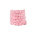 thumbnail image 1 of INSPIRE CHIC 1 Pair Flat Fuzzy Contrast Color Shoe Laces, 0.47" Wide Fat Soft Fluffy Shoelaces Shoestrings for Sneakers Pink 80cm/31.5", 1 of 6