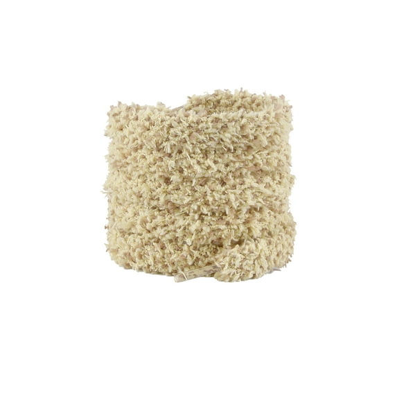 INSPIRE CHIC 1 Pair Flat Fuzzy Contrast Color Shoe Laces, 0.47" Wide Fat Soft Fluffy Shoelaces Shoestrings for Sneakers Yellow Brown 80cm/31.5"