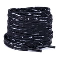 thumbnail image 1 of INSPIRE CHIC 1 Pair Flat Shoe Laces for Sneakers, 0.31" Tie-Dye Brush Printed Soft Shoelaces Shoestrings for Casual Hiking Shoes Black White 140cm/55.1", 1 of 6