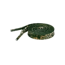 INSPIRE CHIC 1 Pair Leopard Print Flat Shoe Laces for Sneakers, 0.31'' Shoelaces Shoestrings for Casual Hiking Shoes Green Camo 100cm/39.4"