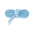 thumbnail image 1 of INSPIRE CHIC 1 Pair Paisley Flat Shoe Laces for Sneakers, 0.31'' Soft Shoelaces Shoestrings for Casual Hiking Shoes Light Blue 01（Glow-in-the-dark） 140cm/55.1", 1 of 5