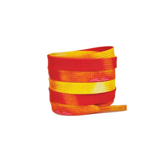 INSPIRE CHIC 1 Pair Tie-Dye Flat Shoe Laces for Sneakers, 0.31'' Soft Shoelaces Shoestrings for Casual Hiking Shoes Colorful-1 120cm/47.2"