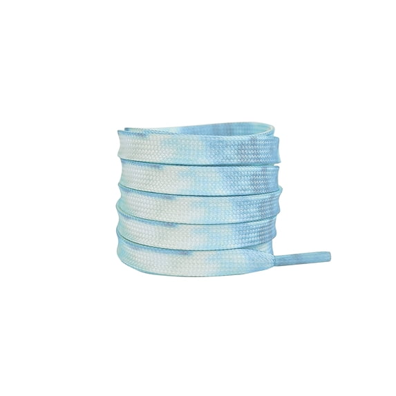 INSPIRE CHIC 1 Pair Tie-Dye Flat Shoe Laces for Sneakers, 0.31'' Soft Shoelaces Shoestrings for Casual Hiking Shoes Colorful-2 120cm/47.2"