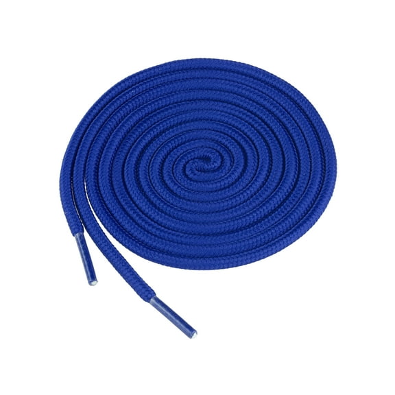 INSPIRE CHIC Outdoor Round Shoelaces Sporting Shoe Laces Shoestrings for Hiking Boots 2 Pairs Royal Blue 120cm/47.24"