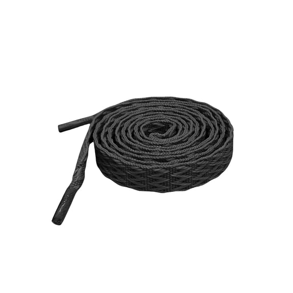 INSPIRE CHIC 2 Pairs Flat Fat Shoe Laces for Sneakers, 0.51'' Wide Soft Shoelaces Shoestrings for Casual Hiking Shoes Black 90cm/35.4"