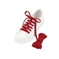 thumbnail image 1 of INSPIRE CHIC 2 Pairs NICE Flat Fat Shoe Laces for Sneakers, 0.35 Wide Soft Shoelaces Shoestrings for Casual Hiking Shoes Burgundy 100cm/39.4", 1 of 4
