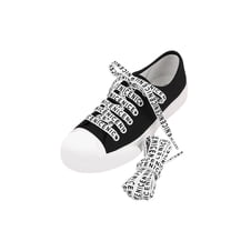 INSPIRE CHIC 2 Pairs NICE Flat Fat Shoe Laces for Sneakers, 0.35 Wide Soft Shoelaces Shoestrings for Casual Hiking Shoes White 100cm/39.4"