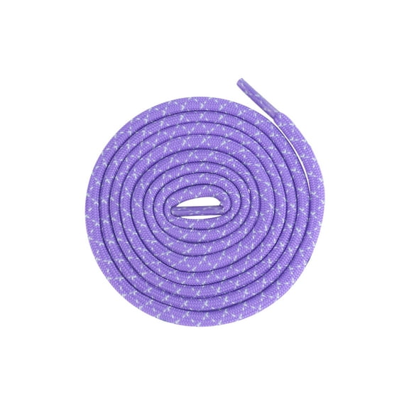 INSPIRE CHIC 2 Pairs Round Cross Shoelaces, Non-Slip Heavy Durable Outdoor Climbing Hiking Shoe Laces Shoestrings Purple 100cm/39.4"