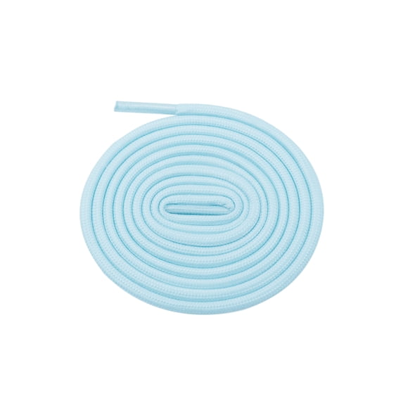 INSPIRE CHIC 2 Pairs Round Shoe Laces, Glow in the Dark Shoelaces Shoestrings for Casual Sneakers Hiking Shoes Light Blue 140cm/55.1"