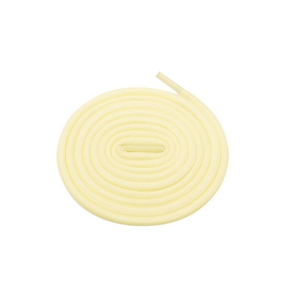 INSPIRE CHIC 2 Pairs Round Shoe Laces, Glow in the Dark Shoelaces Shoestrings for Casual Sneakers Hiking Shoes Light Yellow 120cm/47.2"