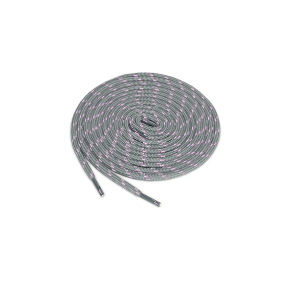 INSPIRE CHIC 3 Pairs Core Non-slip Round Shoelaces for Boots Hiking Walking Outdoor Shoes Light Grey Pink 80cm / 31.50"