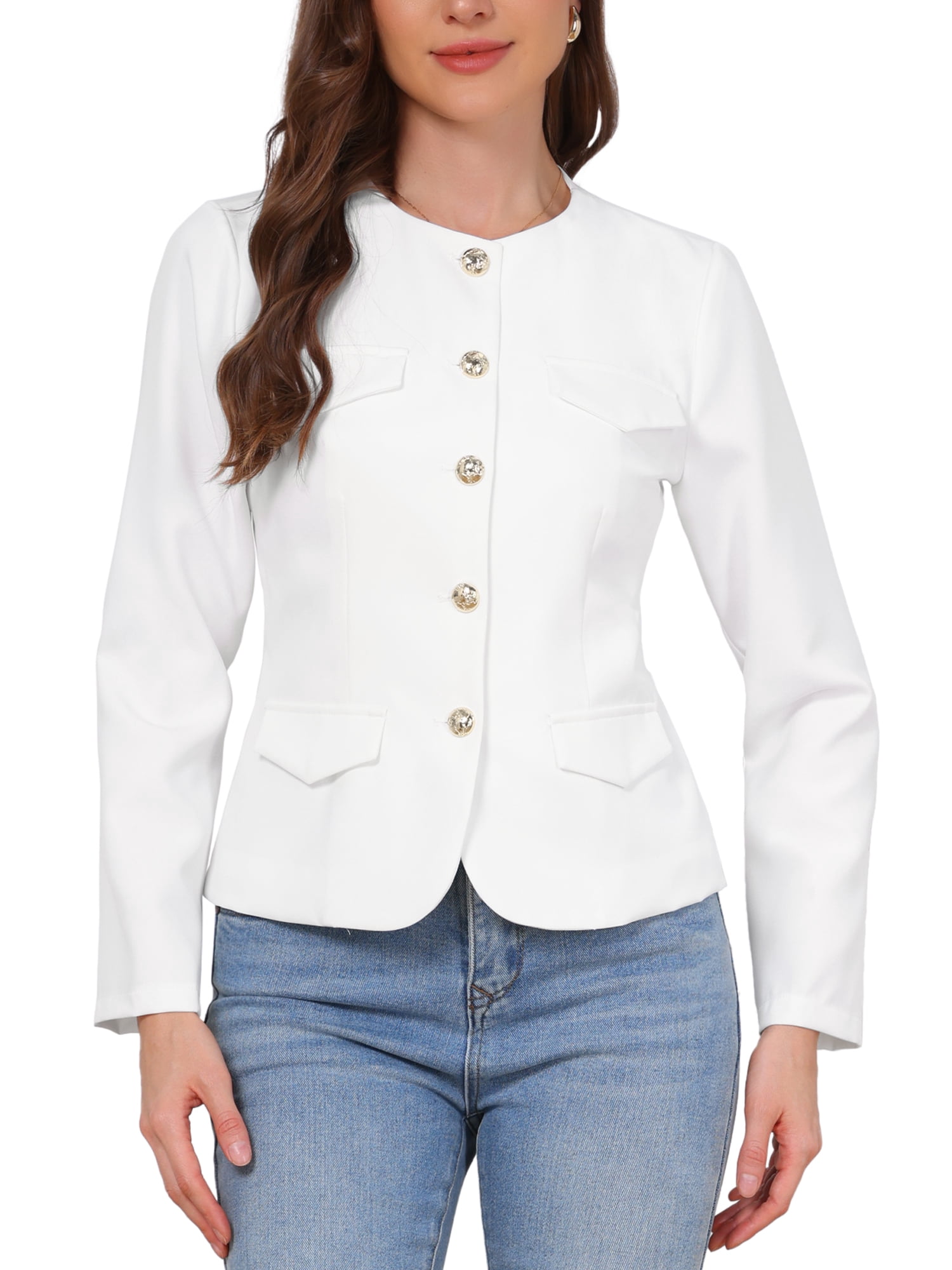 INSPIRE CHIC Business Casual Blazer Jackets for Women Long Sleeve ...