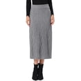 thumbnail image 1 of INSPIRE CHIC Cable Knit Sweater Skirt for Women's Elastic Waist A-Line Ribbed Casual Knit Maxi Skirt XL Gray, 1 of 6