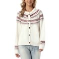 thumbnail image 1 of INSPIRE CHIC Cardigan Sweater for Women's Raglan Long Sleeve Open Front Button Down Casual Knit Patterned Cardigan L Beige, 1 of 6