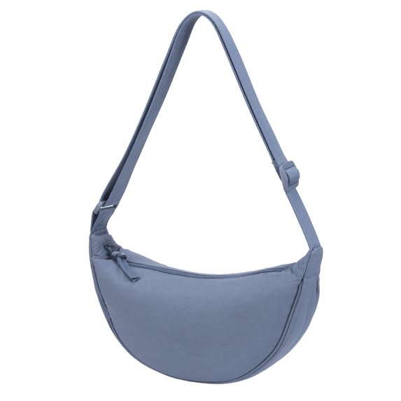 INSPIRE CHIC Casual Cross-body Bag for Women Soft Sling Shoulder Bag with Adjustable Strap Haze Blue