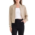 thumbnail image 1 of REFINED ATTIRE Casual Jacket for Women Zip Up Coat Long Sleeve Outerwear Lightweight Top L Champagne, 1 of 6