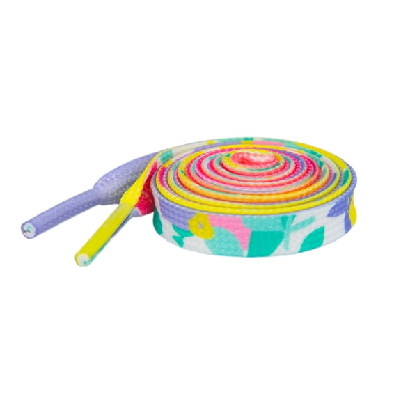 INSPIRE CHIC Contrasting Flat Gradient Shoelaces, Colorful Heart-Printed Shoelaces for Sneakers 2 Pairs Colorful 120cm/47.3"