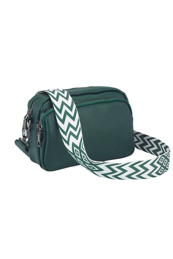 Crossbody Bags 5 Pockets Shoulder Handbags with Strap for Women Green