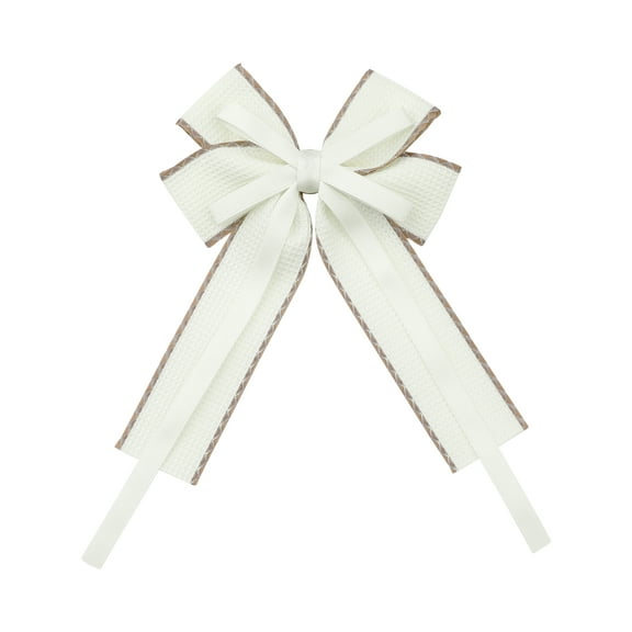 INSPIRE CHIC Elegant Women's Ribbon Brooch Pin Collar Bow Ties for Various Occasions Black