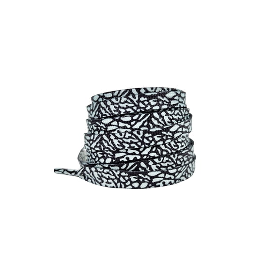 INSPIRE CHIC Flat Colorful Color Contrast Pattern Shoelaces Sports Shoe Laces for Athletic Running Sneakers Shoes Boot Strings 1 Pair Black-Mint Green 140cm/55.1"