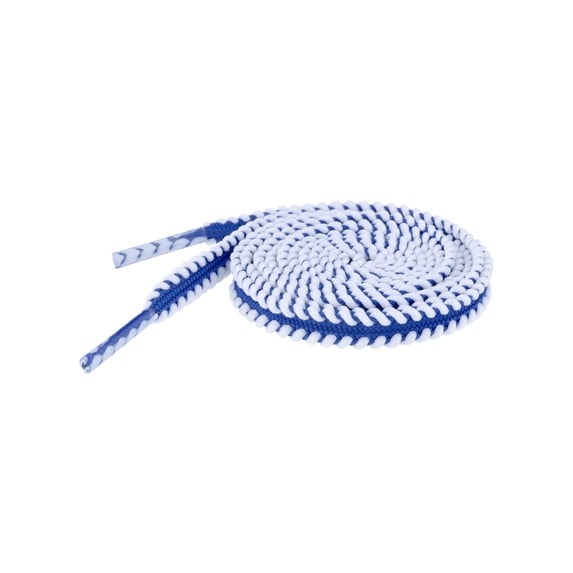 INSPIRE CHIC Flat Colorful Shoelaces Work Boot Laces Fashion Shoe Laces 2 Pairs Royal Blue-White 160cm/62.99"
