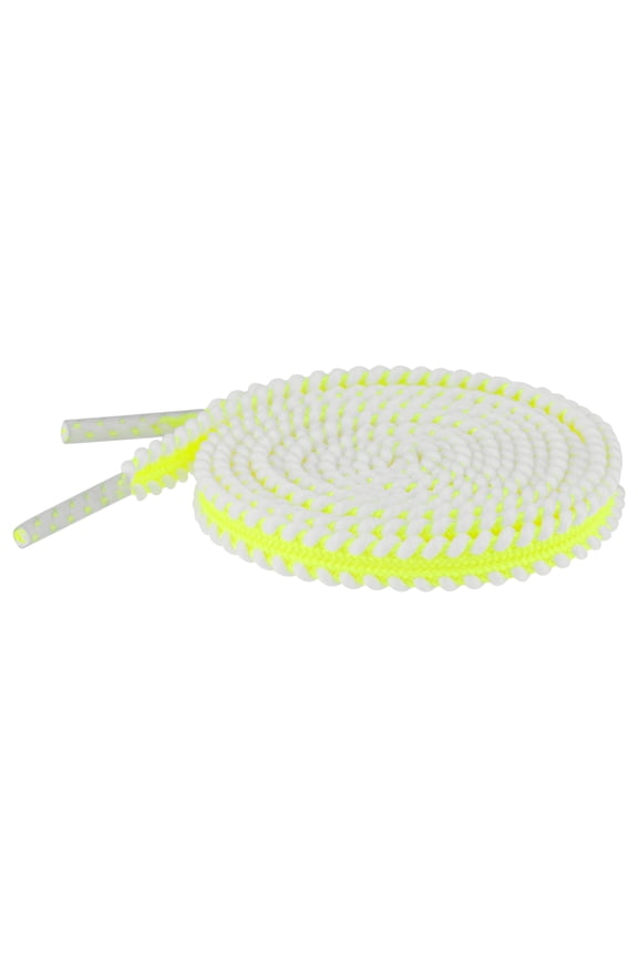 Flat Colorful Shoelaces Work Boot Laces Fashion Shoe Laces 2 Pairs Yellow-White 160cm/62.99"