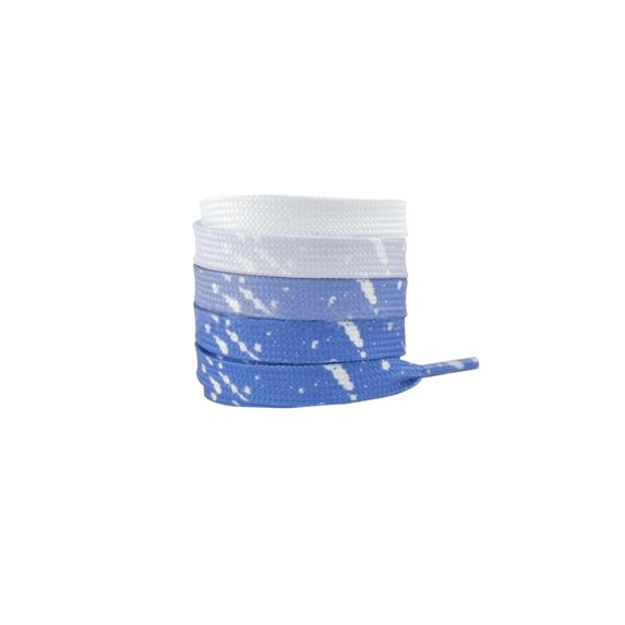 INSPIRE CHIC Flat Ink Splash Gradient Shoelaces Colorful Shoe Strings for Athletic Running Sneakers 1 Pair Gradient Blue 140cm/55.1"