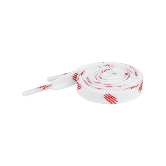 INSPIRE CHIC Flat Shoe Laces Scratch Pattern Colored Print Sneakers Shoelaces for Sneakers 1 Pair White 160cm/63"