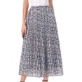 thumbnail image 1 of INSPIRE CHIC Floral Skirt for Women 2026 A Line High Waisted Casual Boho Summer Midi Skirts XL Dark Blue, 1 of 6