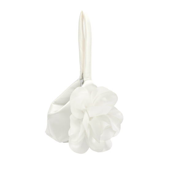 INSPIRE CHIC Halloween Flower Clutch Purse Party Wedding Wristlet Handbag for Women Beige