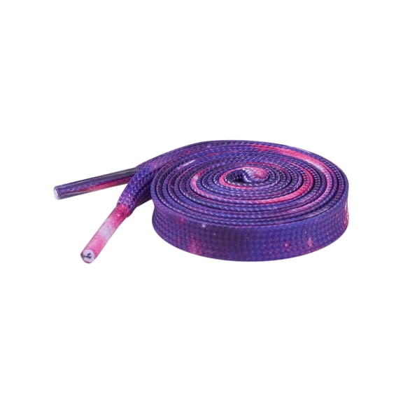 INSPIRE CHIC Gradient Shoe Laces for Sneakers Tie-Dye Flat Shoe Laces Cute Shoe Strings 1 Pair Purple and Pink 120cm/47.2"