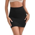 thumbnail image 1 of INSPIRE CHIC Women's Underskirts High Waist Tummy Control Half Slip with Butt Lifter Shaper Shorts XL Black, 1 of 6