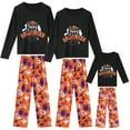 thumbnail image 1 of INSPIRE CHIC Halloween Matching Cute Pumpkin Print Long Sleeve Top with Pants Family Pajama Sets XS Orange Child, 1 of 5