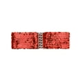 thumbnail image 1 of INSPIRE CHIC Ladies Sequins Decor Metal Interlocking Buckles Elastic Waist Belt One Size Red, 1 of 6