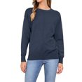 thumbnail image 1 of INSPIRE CHIC Long Sleeve Sweater for Women's Crew Neck Basic Knit Pullover Top S Grey Blue, 1 of 6