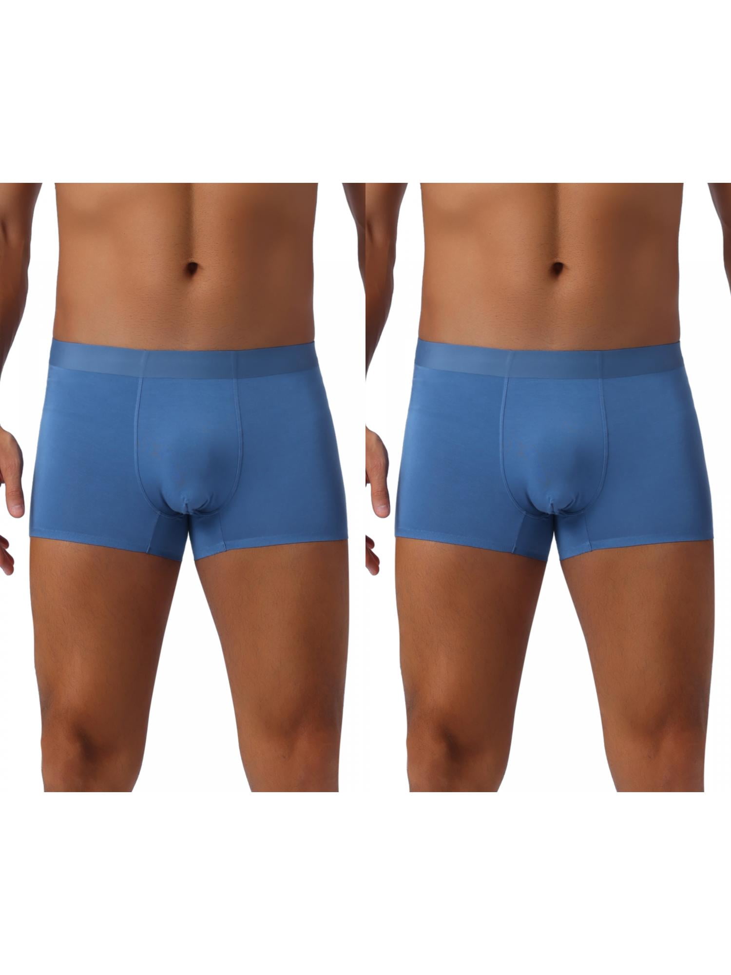 NOMADIC NOOK Men's 2 Pack Soft Elastic Waist Solid Color Regular