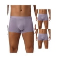 thumbnail image 1 of NOMADIC NOOK Men's 3 Pack Soft Elastic Waist Solid Color Regular Fit Basic Boxer Briefs 30 3 Purple, 1 of 6