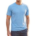 thumbnail image 1 of INSPIRE CHIC Men's Athletic T-Shirt Short Sleeve Crew Neck Running T-Shirts M Blue, 1 of 5