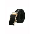 thumbnail image 1 of INSPIRE CHIC Men's Automatic Buckle Ratchet Business Dress Leather Belt Gold Geometric 58 5/8-61 3/8", 1 of 6