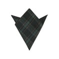 thumbnail image 1 of INSPIRE CHIC Men's Checkered Pocket Squares Cotton Traditional Handkerchiefs Solid Plaid for Business Formal Meeting Black One Size, 1 of 5