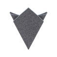 thumbnail image 1 of INSPIRE CHIC Men's Handkerchiefs Tweed Pocket Squares with Embroidered Edge Gray, 1 of 4