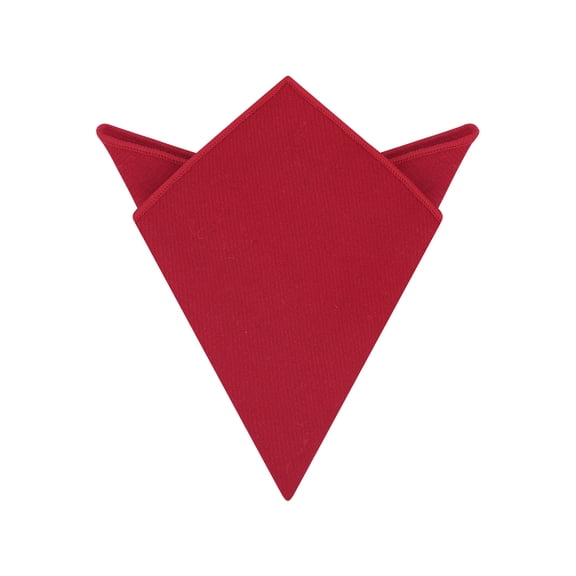 INSPIRE CHIC Men's Handkerchiefs Tweed Pocket Squares with Embroidered Edge Red