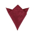 thumbnail image 1 of INSPIRE CHIC Men's Leaves Pocket Square Embroidered Handkerchiefs with Trim Red One Size, 1 of 4